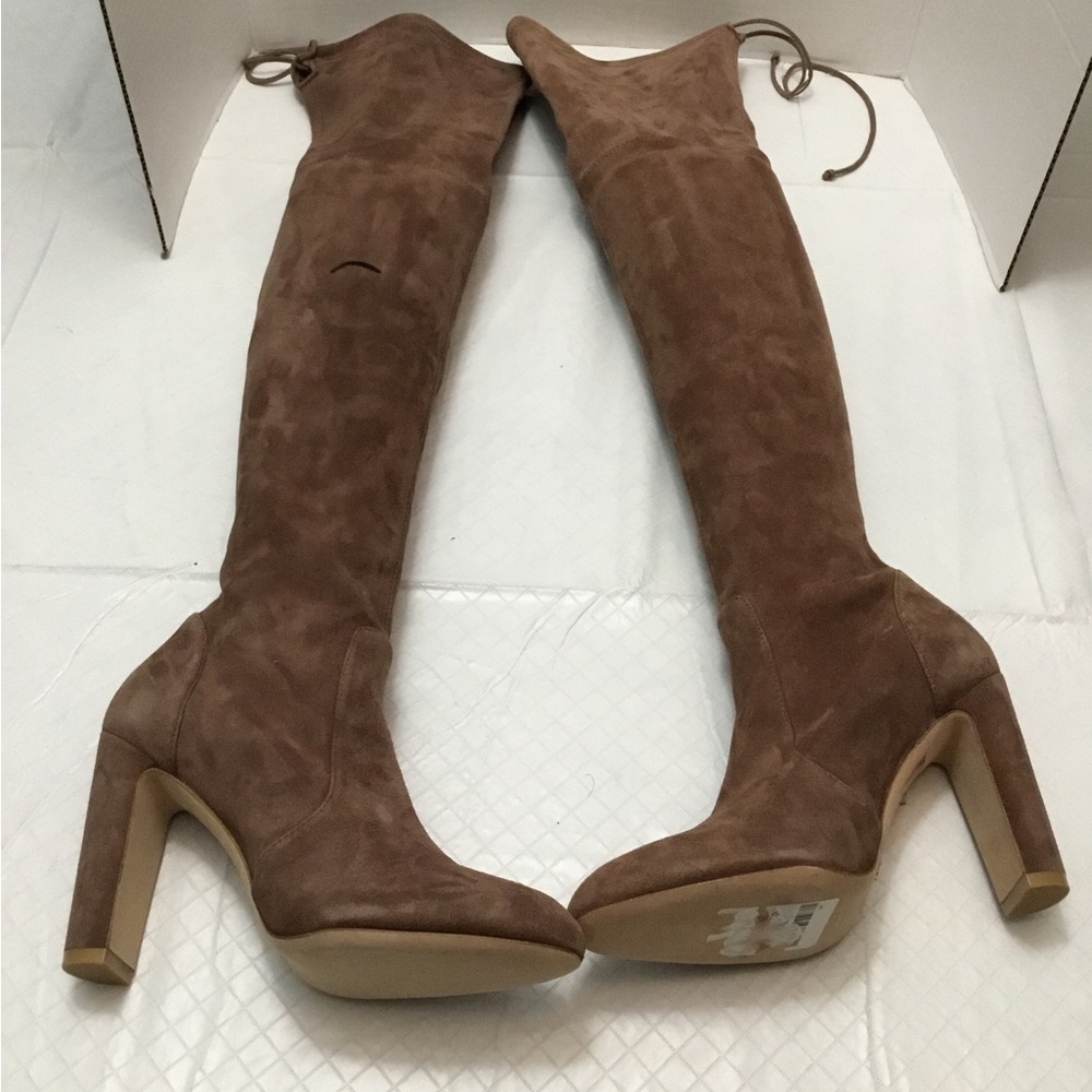 Stuart Weitzman Tall Brown Suede Over-the-Knee Boot